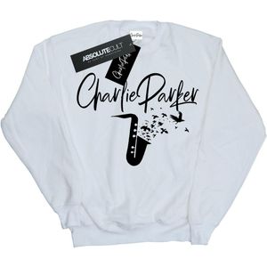 Charlie Parker Sweatshirt met vogelgeluiden voor meisjes (152-158) (Wit)