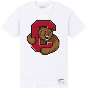 Cornell University Unisex beer t-shirt voor volwassenen (L) (Wit)