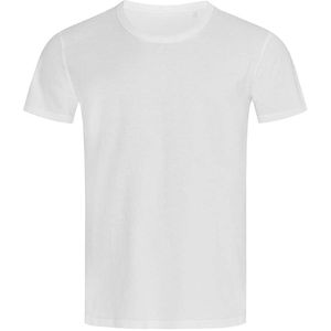 Absolute Apparel - Heren Stedman Stars Ben T-Shirt met Ronde Hals (S) (Wit/Wit)