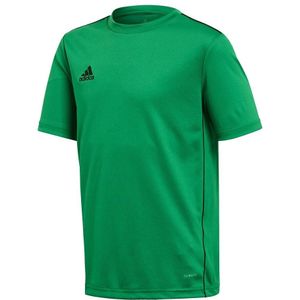 adidas - Core 18 Jersey Youth - Groen Voetbalshirt - 140