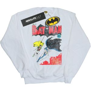 DC Comics Meisjes Batman Issue 1 Cover Sweatshirt (128) (Wit)