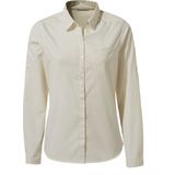 Craghoppers Dames/Dames Kiwi II Shirt met lange mouwen (40 DE) (Zeezout wit)