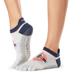Toesox Dames/dames Yonder Toe Socks (S) (Duifgrijs/Navy/Perzik)