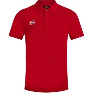 Canterbury Heren Waimak korte mouw Pique Polo Shirt (XL) (Rood)