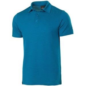 Ivanhoe poloshirt Elis Electric Blue voor heren van Merino en Tencel - Blauw