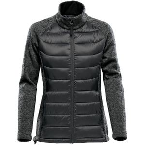 Stormtech Dames/Dames Narvik Hybride Soft Shell Jas (XL) (Zwart/Dolfijn/Heer)