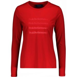 Peak Performance  - Ground Longsleeve Women - Katoenen Shirt - S