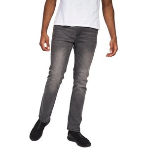 Crosshatch Heren Svelte Stretch Jeans (36R) (Gewassen grijs)