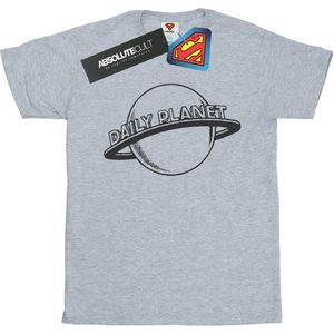 DC Comics Jongens Superman Daily Planet T-Shirt (116) (Sportgrijs)