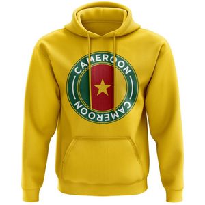 Cameroon Football Badge Hoodie (Yellow)
