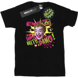 DC Comics Dames/Dames Batman TV Series Joker Bang Katoenen Vriendje T-shirt (XL) (Zwart)