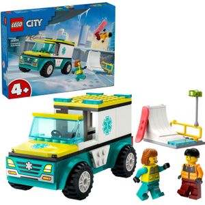 LEGO City 60403 Ambulance en Snowboarder