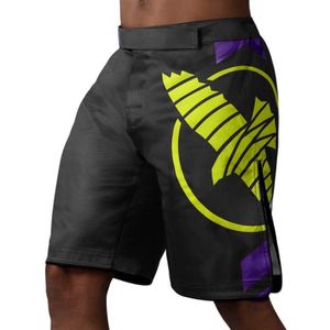 Hayabusa Icon Fight Shorts - Zwart / Neon - XXL