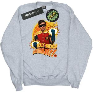 DC Comics Jongens Batman TV-serie Holy Smokes Sweatshirt (140-146) (Sportgrijs)