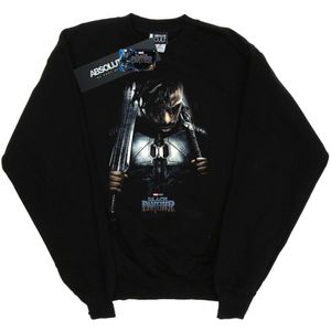 Marvel Meisjes Black Panther Killmonger Poster Sweatshirt (140-146) (Zwart)
