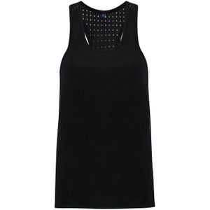 TriDri Dames/dames Lasergesneden Mouwloos Vest (XS) (Zwart)