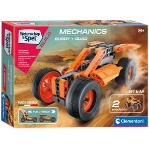 Clementoni Wetenschap & Spel Build - Buggy & Quad Pullback