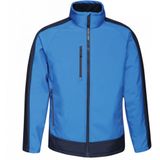 Regatta Herencontrast 3-lagige Softshell Full Zip Jacket (XXS) (Lichtblauw/zwartblauw)