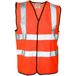 Absolute Apparel Mens Hi Vis Waistcoat (Pakket van 2) (L) (Oranje)