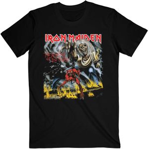 Iron Maiden Unisex volwassenen nummer van het beest T-Shirt (S) (Zwart)