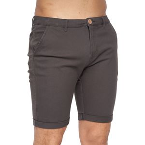 Crosshatch Heren Sinwood Chino Shorts (34R) (Houtskool)
