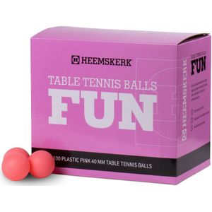 Tafeltennisballen Roze Heemskerk Fun - per 100 stuks