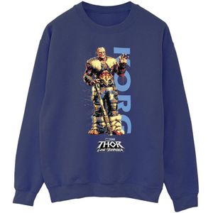 Marvel Heren Thor Love And Thunder Korg Wave Sweatshirt (M) (Marineblauw)