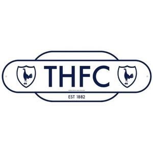 Tottenham Hotspur FC Retro jaren deurbord  (Wit/blauw)