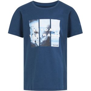 Regatta Kinderen/Kinderen Bosley VII Seaside T-Shirt (104) (Maanlicht Denim)