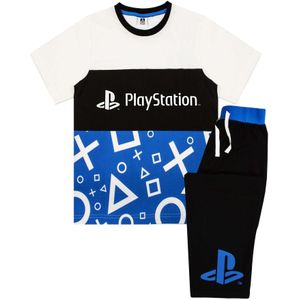 Playstation Pyjamaset voor jongens (140) (Zwart/Blauw/Wit)