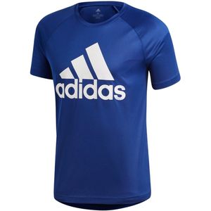 adidas - D2M Tee Logo - Polyester Shirt - S