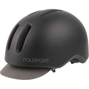 PolispGoudt helm Commuter mat zwart/grijs M 54-58cm