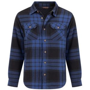 Jervis Padded Flannel Shirt heren blauw/zwart maat XXL