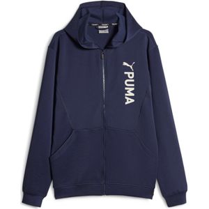 PUMA - fit double knit fz hoodie - Blauw