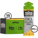 SiS Energygel Go Isotonic | Energie gel | Isotone Sportgel | Apple | 15 gels