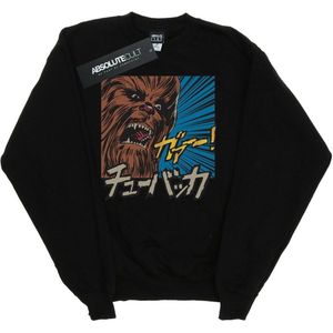 Star Wars Meisjes Chewbacca Roar Pop Art Sweatshirt (140-146) (Zwart)