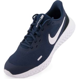 Women's Running Shoes Nike Wms Revolution 5 Gs Midnight Navy/White/Black,