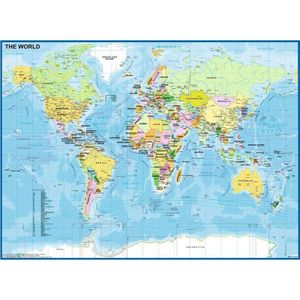 Wereldkaart Puzzel (200 Stukjes)
