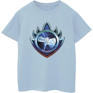 Marvel Jongens Thor Liefde en Donder Stormbreaker Crest T-shirt (116) (Babyblauw)