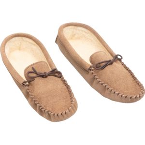 Mokkers Heren Jake Real Suede Mocassin Slippers (40 EUR) (Licht Taupe)