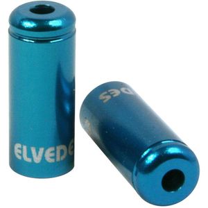 Elvedes kabelhoedje 5mm aluminium blauw(10x) CP2012003