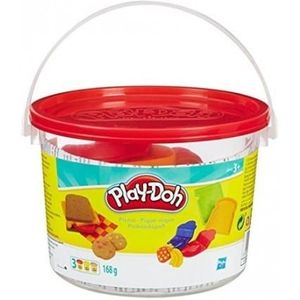 Play-Doh Dough emmertje met 3 potjes klei en picknick vormen