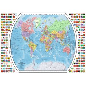 Puzzel Ravensburger - Politieke wereldkaart, 1000 stukjes