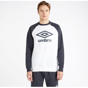 Umbro Heren Core Raglan Sweatshirt (XL) (Wit/Collegiaal Blauw)