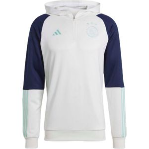 2023-2024 Ajax Hooded Track Top (White)