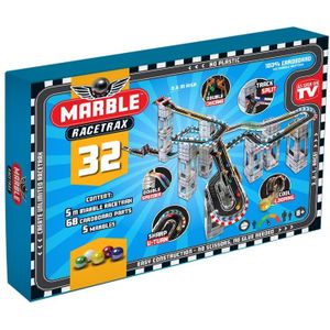 Marble Racetrax Knikkerbaan Circuitset 32 Sheets 5m