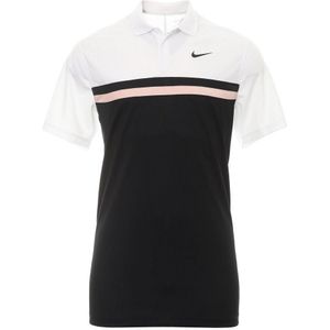 Nike Heren Victory Colour Block Dri-FIT Polo Shirt (M) (Wit/Zwart/Artisch Oranje)