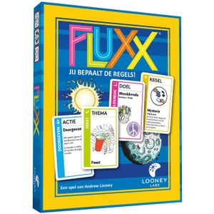 Fluxx 5.0 Kaartspel (NL) - Bepaal zelf de regels en win! - Vanaf 8 jaar - Voor 6 spelers - Speeltijd 15 minuten