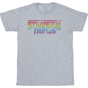 Netflix Boys Stranger Things Rainbow Dot Logo T-Shirt
