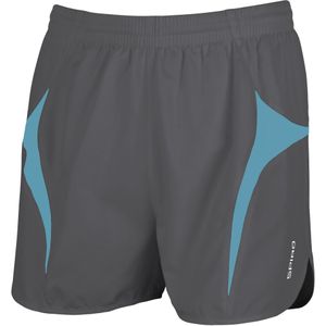 Spiro Heren Sport Micro-Lite Running Shorts (XS) (Grijs/Aqua)
